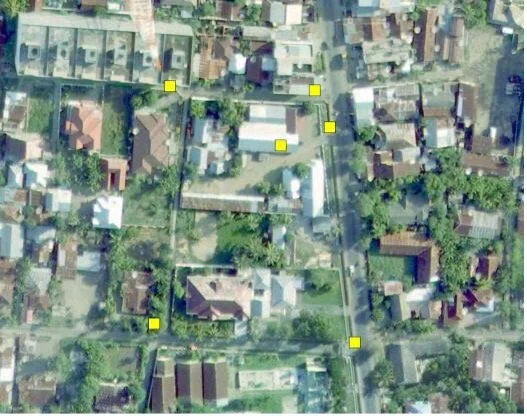 Bireuen: GPS point plotted into a map