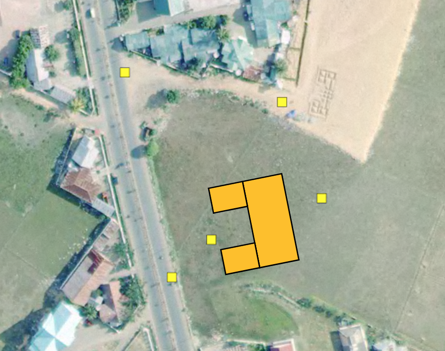 Pidie: GPS point plotted into a map