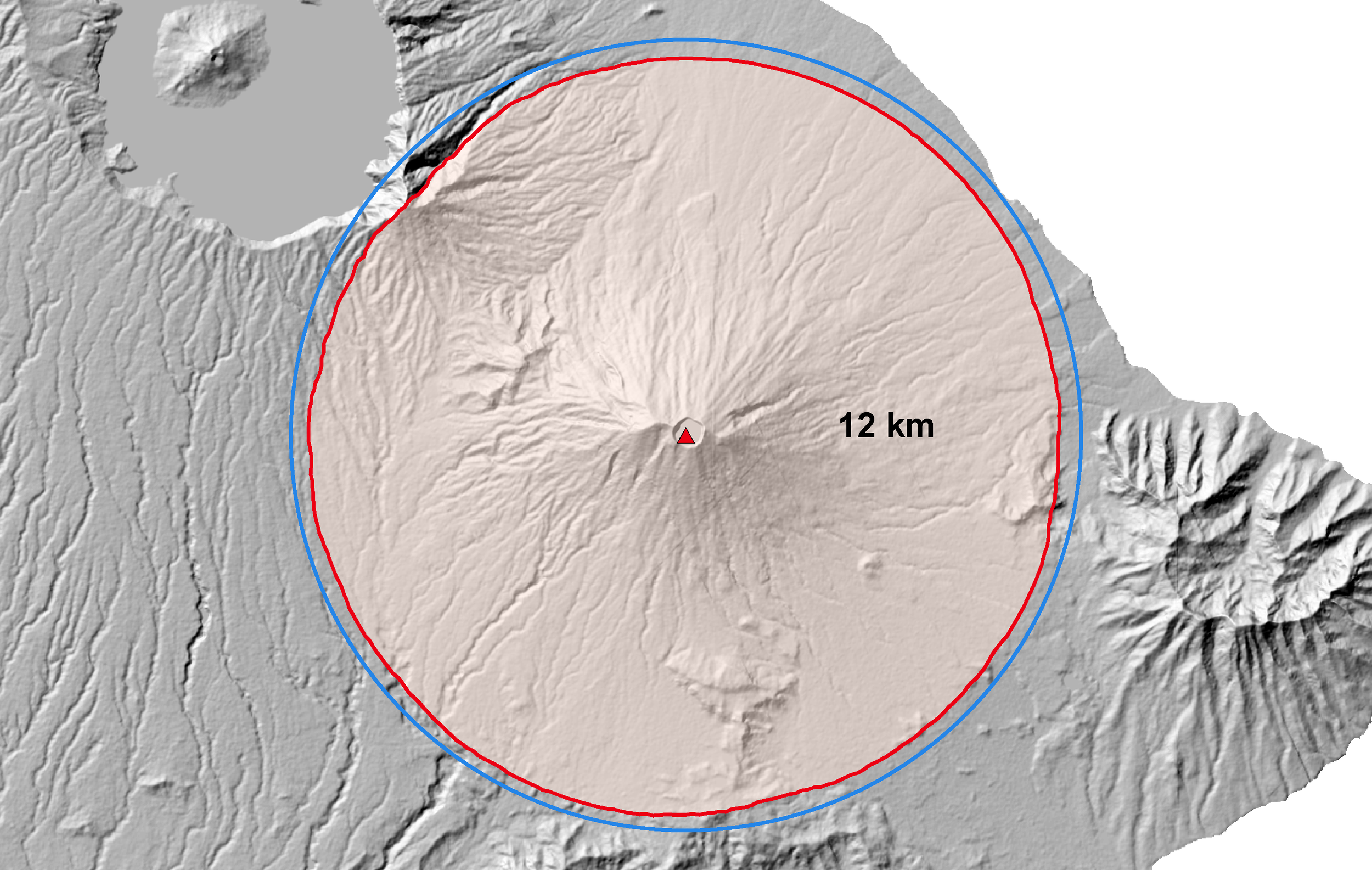 Figure 2. 12 km from the peak of Gunung Agung, Bali - Indonesia