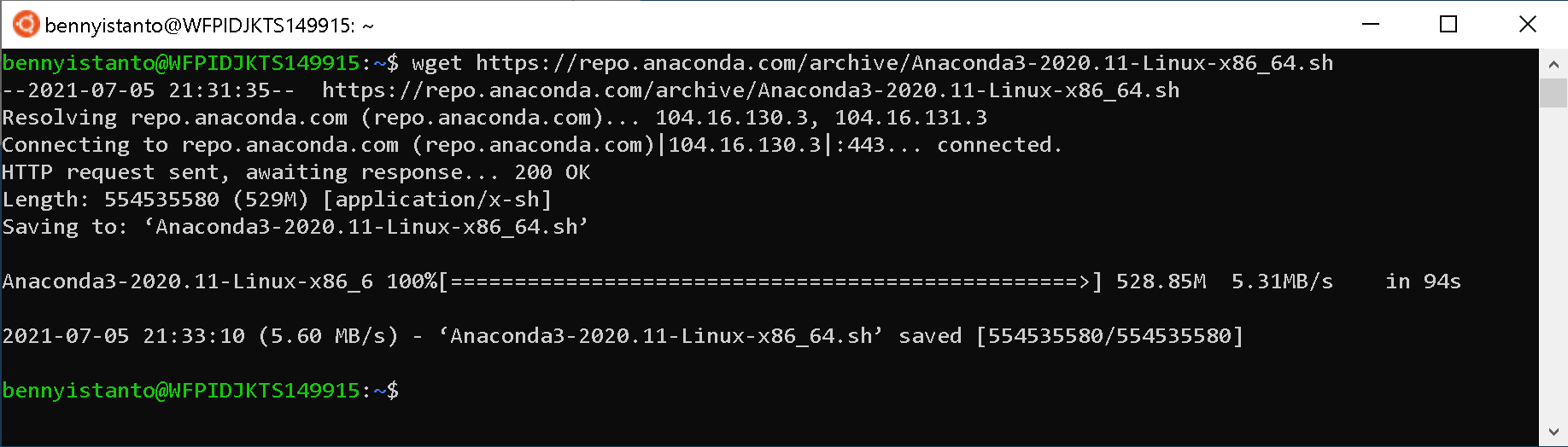 Anaconda Install